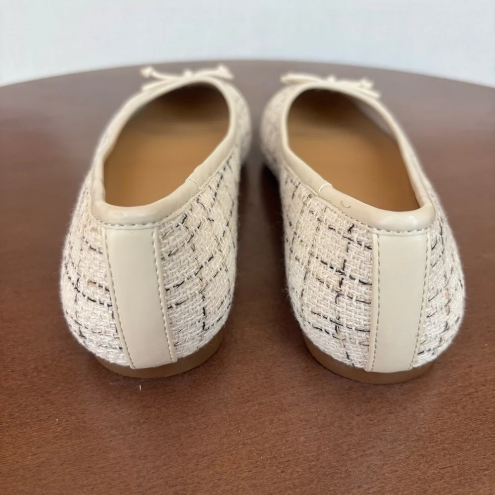 J.Crew Women's Tweed Ballet Flats, Size 7.5